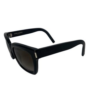 Black Saint Laurent Bold 1 Sunglasses with leather case